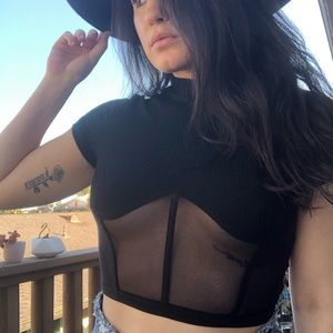Corset crop top